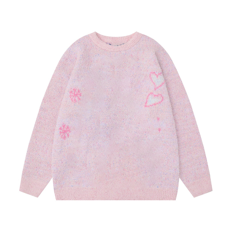 Cute Pink Oversized Sweater
