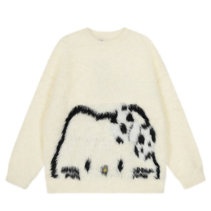 Warm Mohair Crewneck Sweater