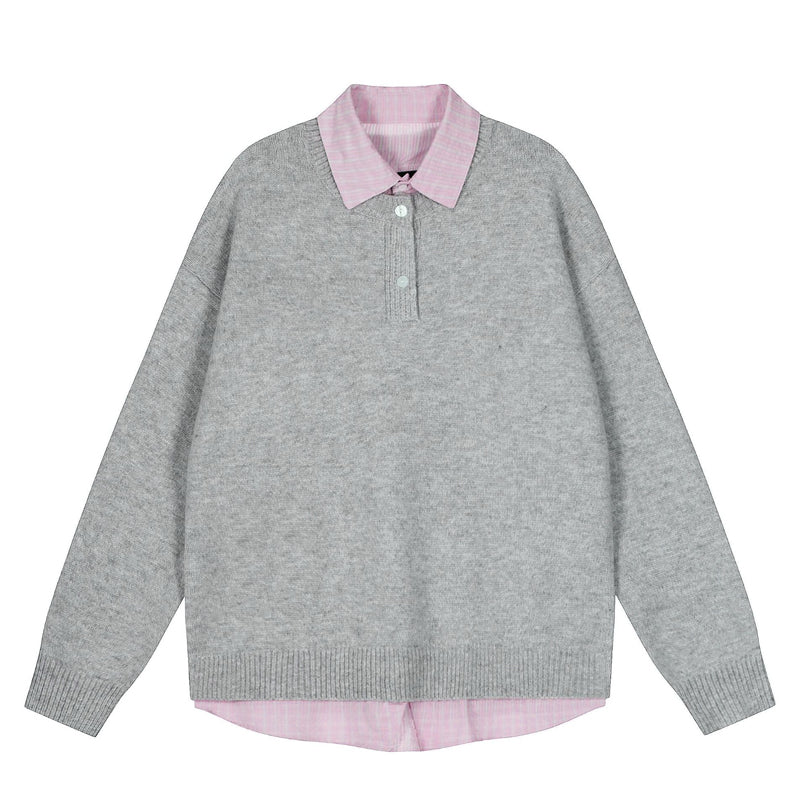 Simple Loose-Fit Business Sweater